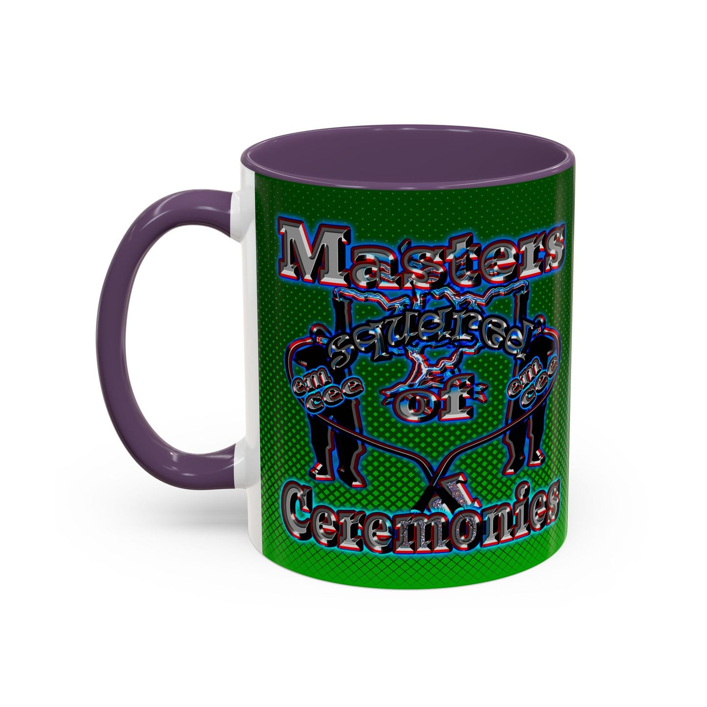 em cee squared - Accent Mug (logo green)