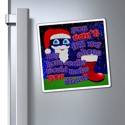santa's shoes - Magnets - ('snoops' background)
