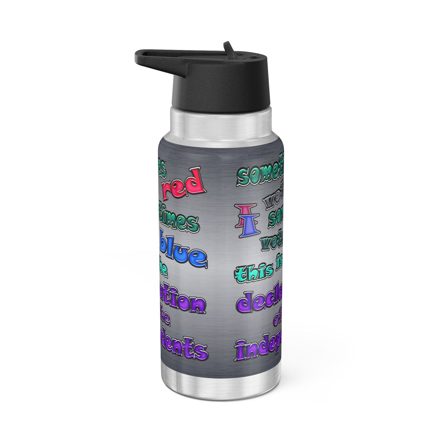 declaration of the independents - Gator Tumbler, 32oz  (brushed nickel)