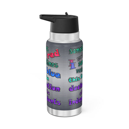 declaration of the independents - Gator Tumbler, 32oz  (brushed nickel)