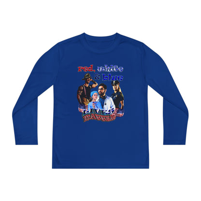 rw&b lives matter - Youth Long Sleeve Competitor Tee