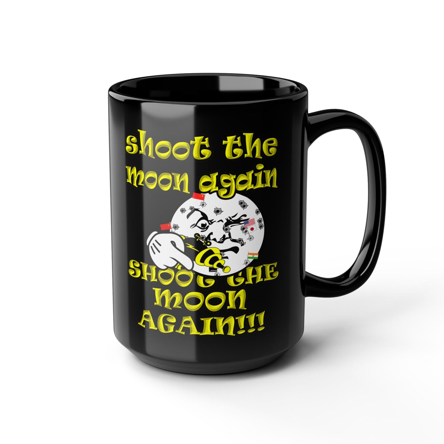shoot the moon again - Black Mug (black)