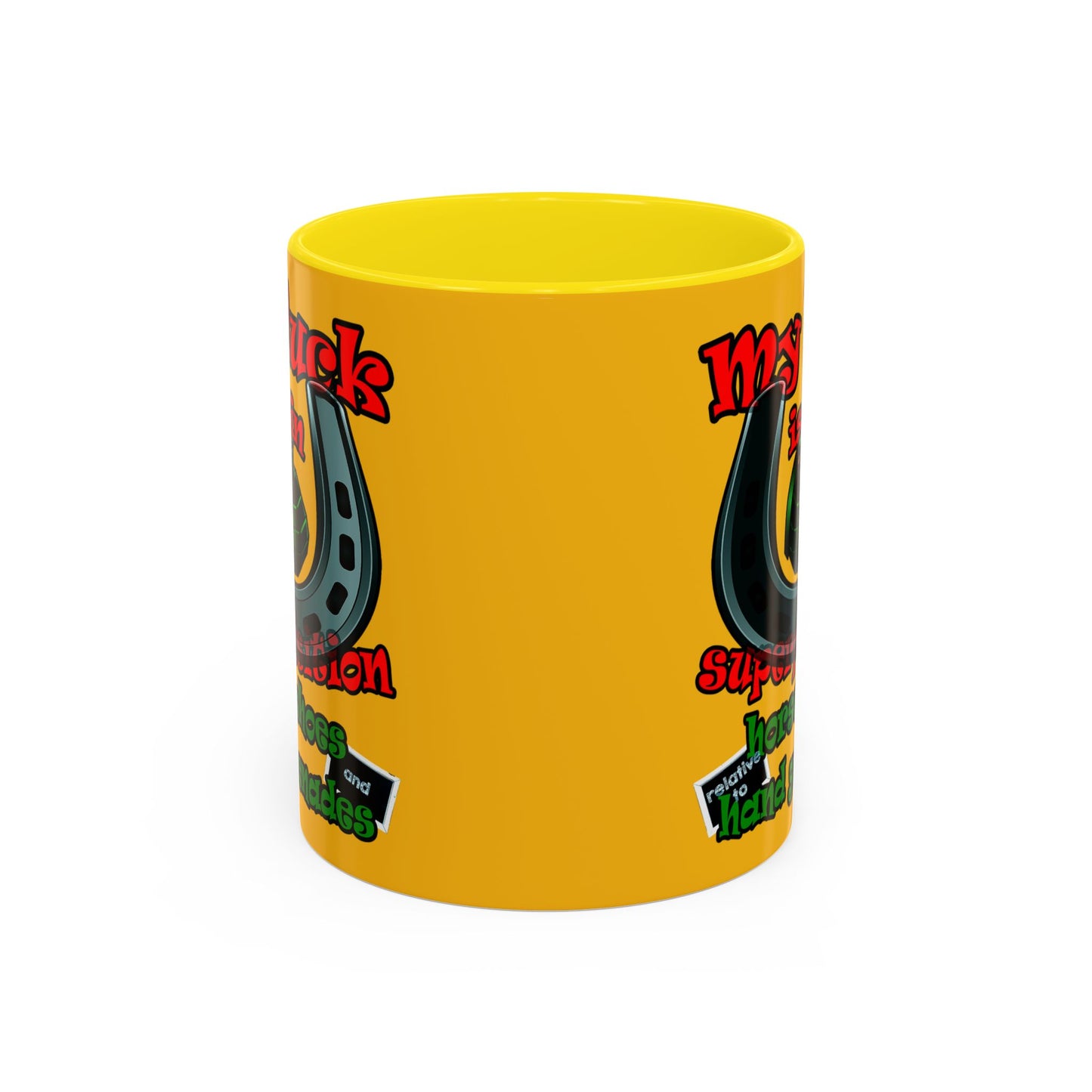 my luck - Accent Mug (yellow)