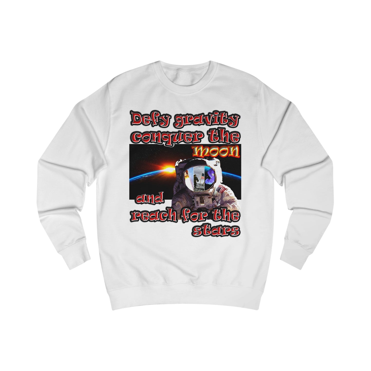 defy conquer reach - Men's Sweatshirt