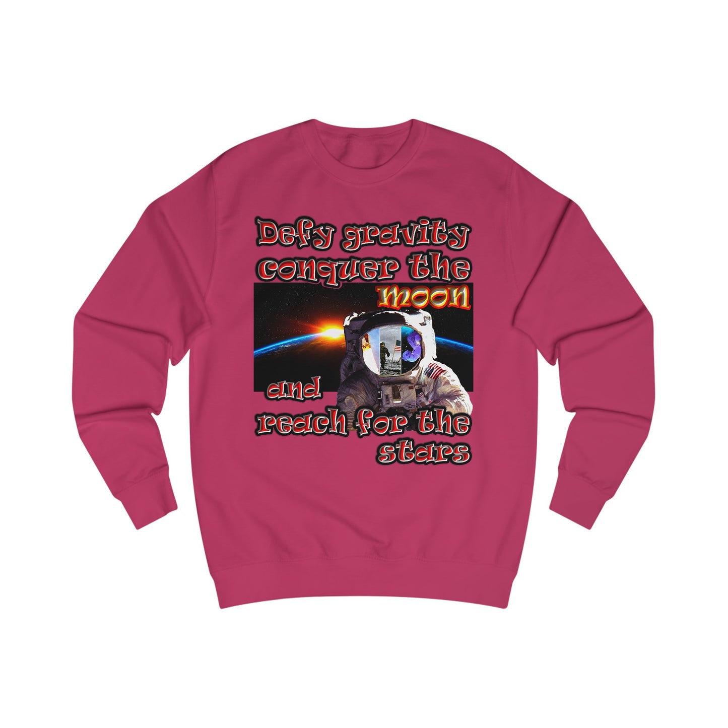 defy conquer reach - Men's Sweatshirt