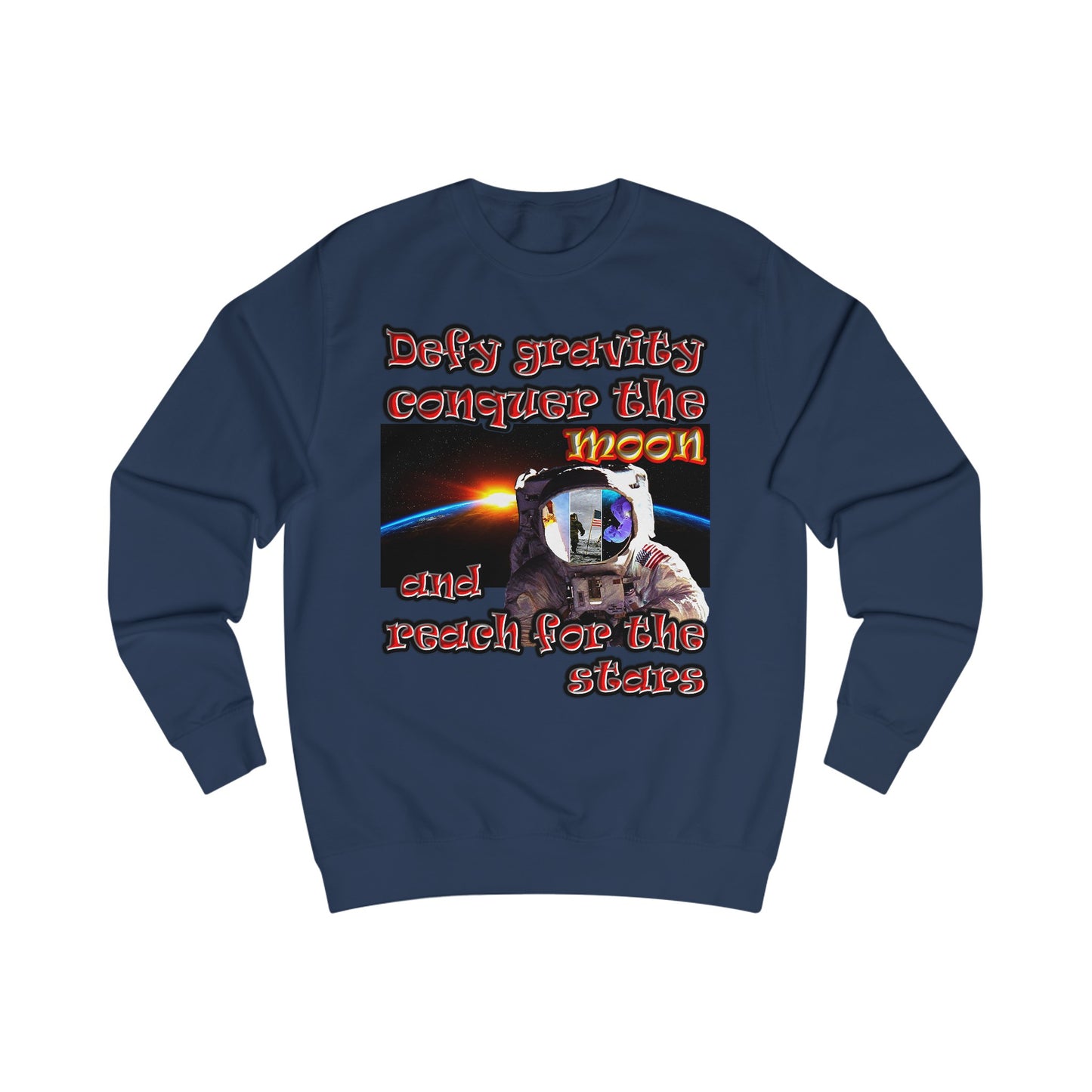 defy conquer reach - Men's Sweatshirt