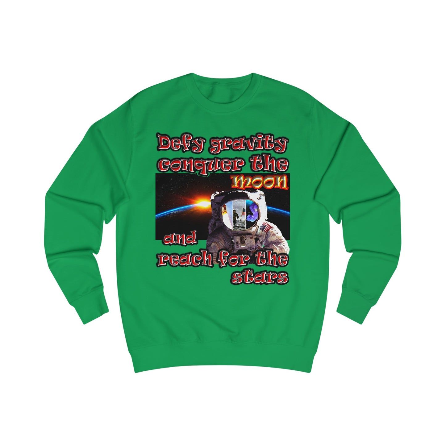 defy conquer reach - Men's Sweatshirt