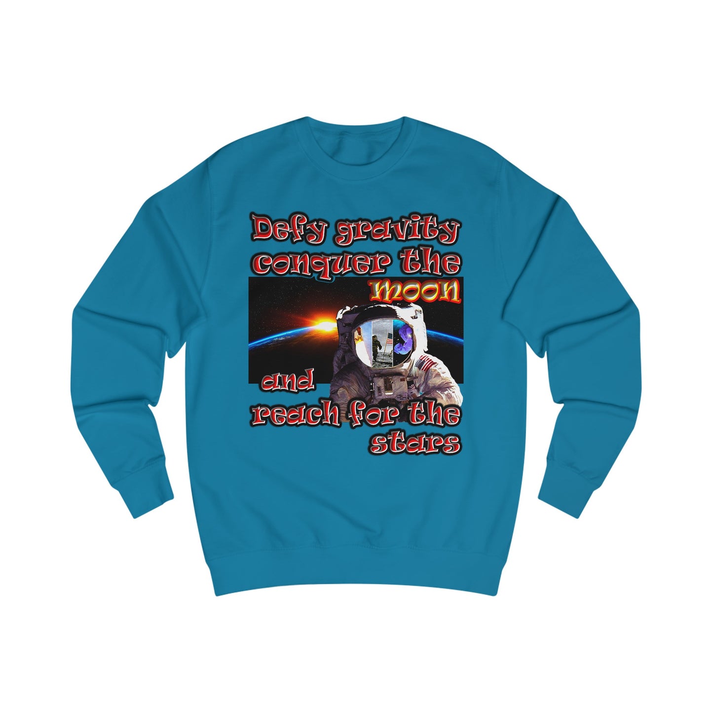 defy conquer reach - Men's Sweatshirt