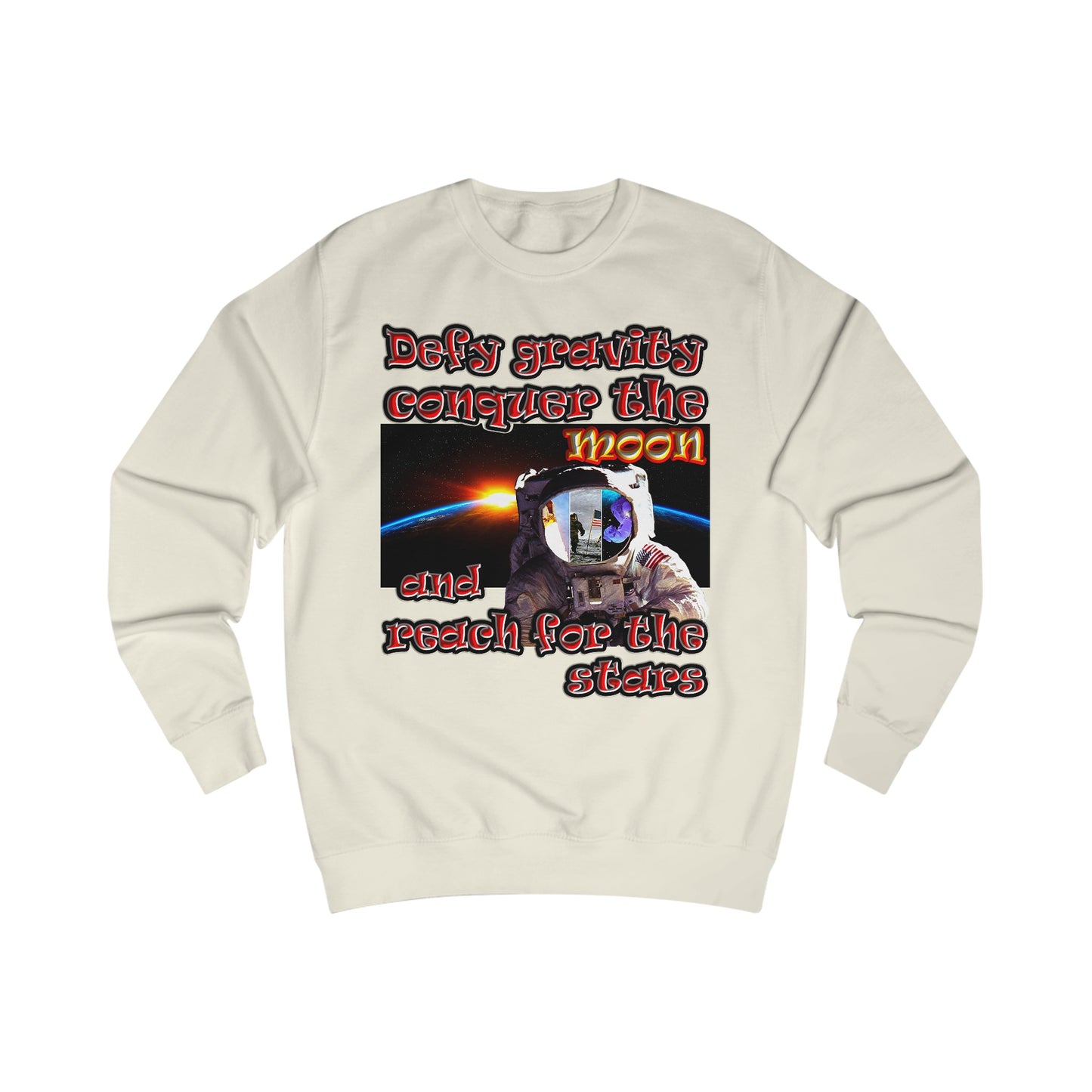 defy conquer reach - Men's Sweatshirt