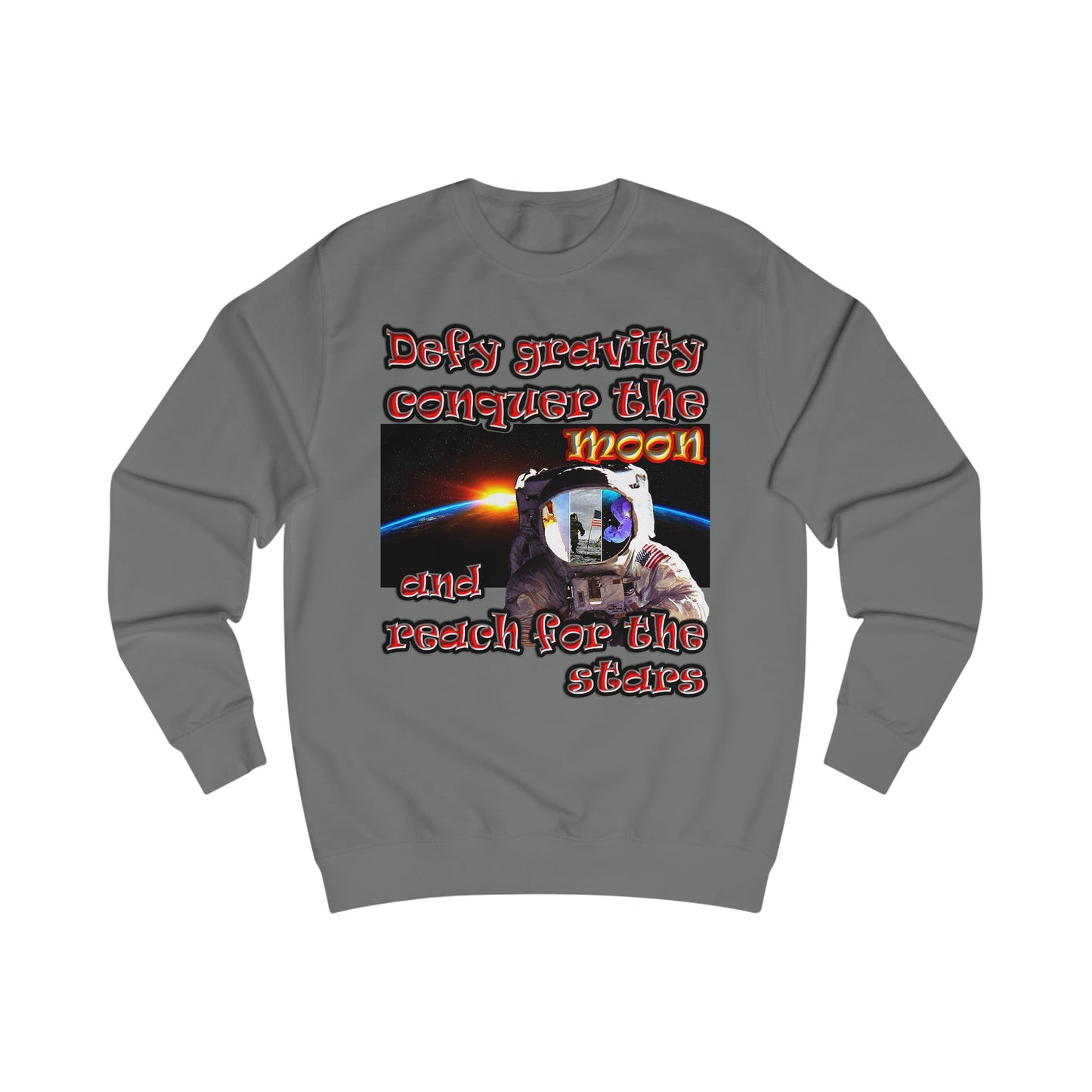 defy conquer reach - Men's Sweatshirt