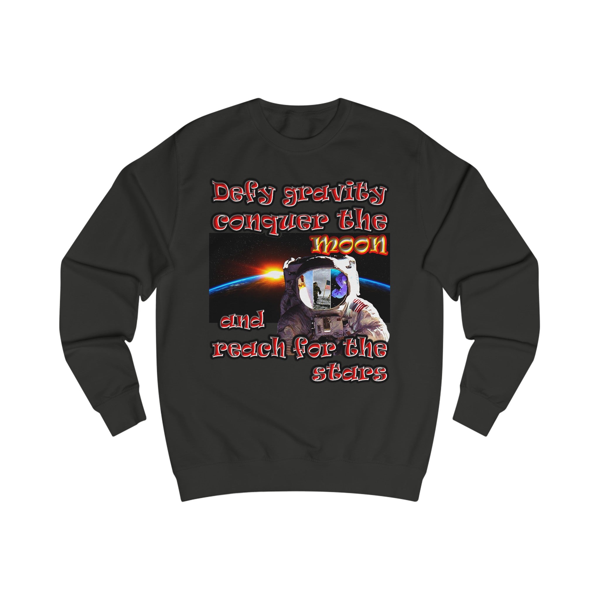 defy conquer reach - Men's Sweatshirt