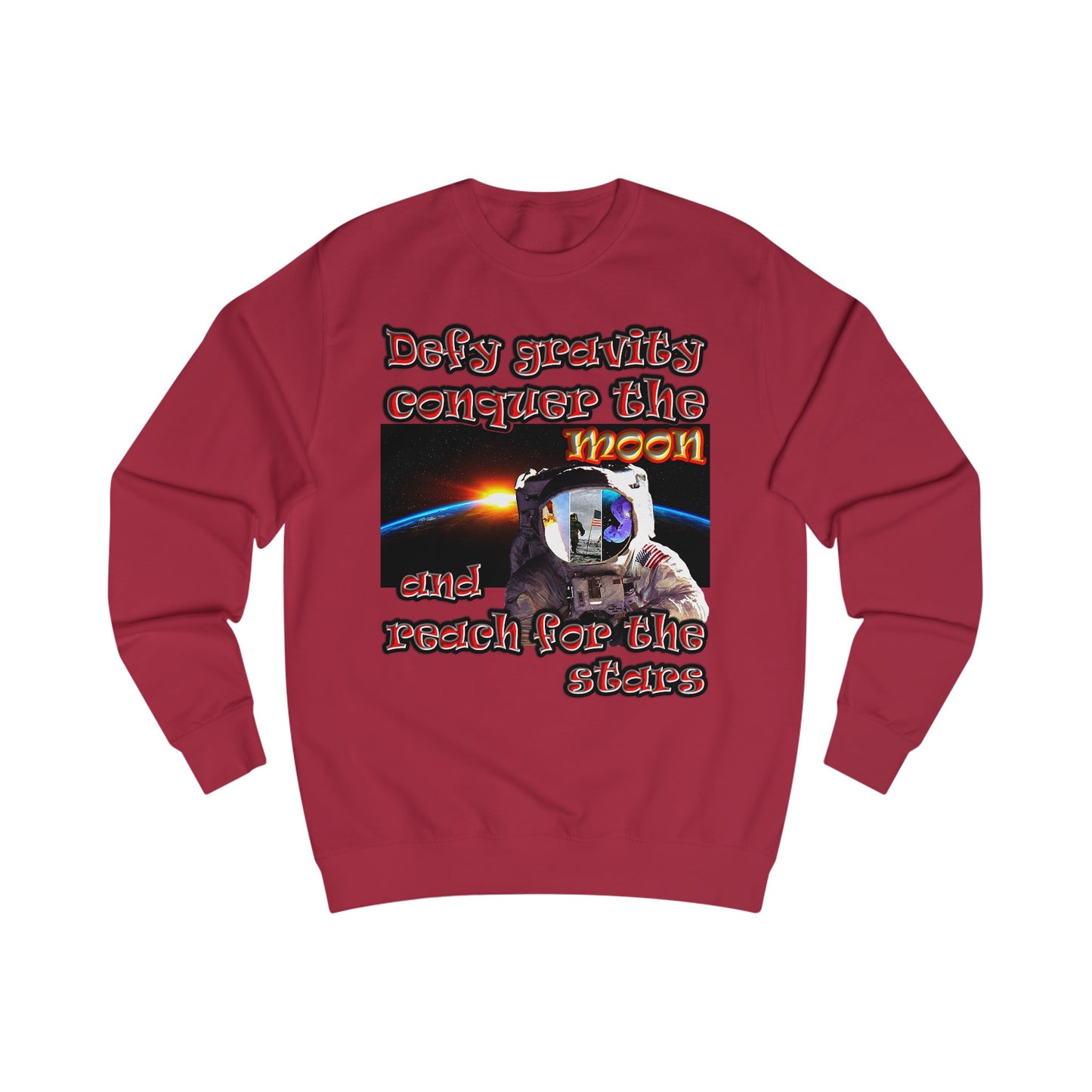 defy conquer reach - Men's Sweatshirt