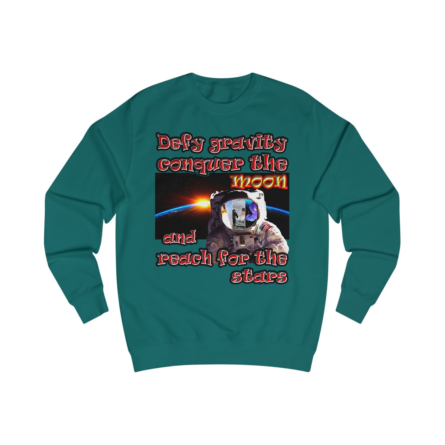 defy conquer reach - Men's Sweatshirt