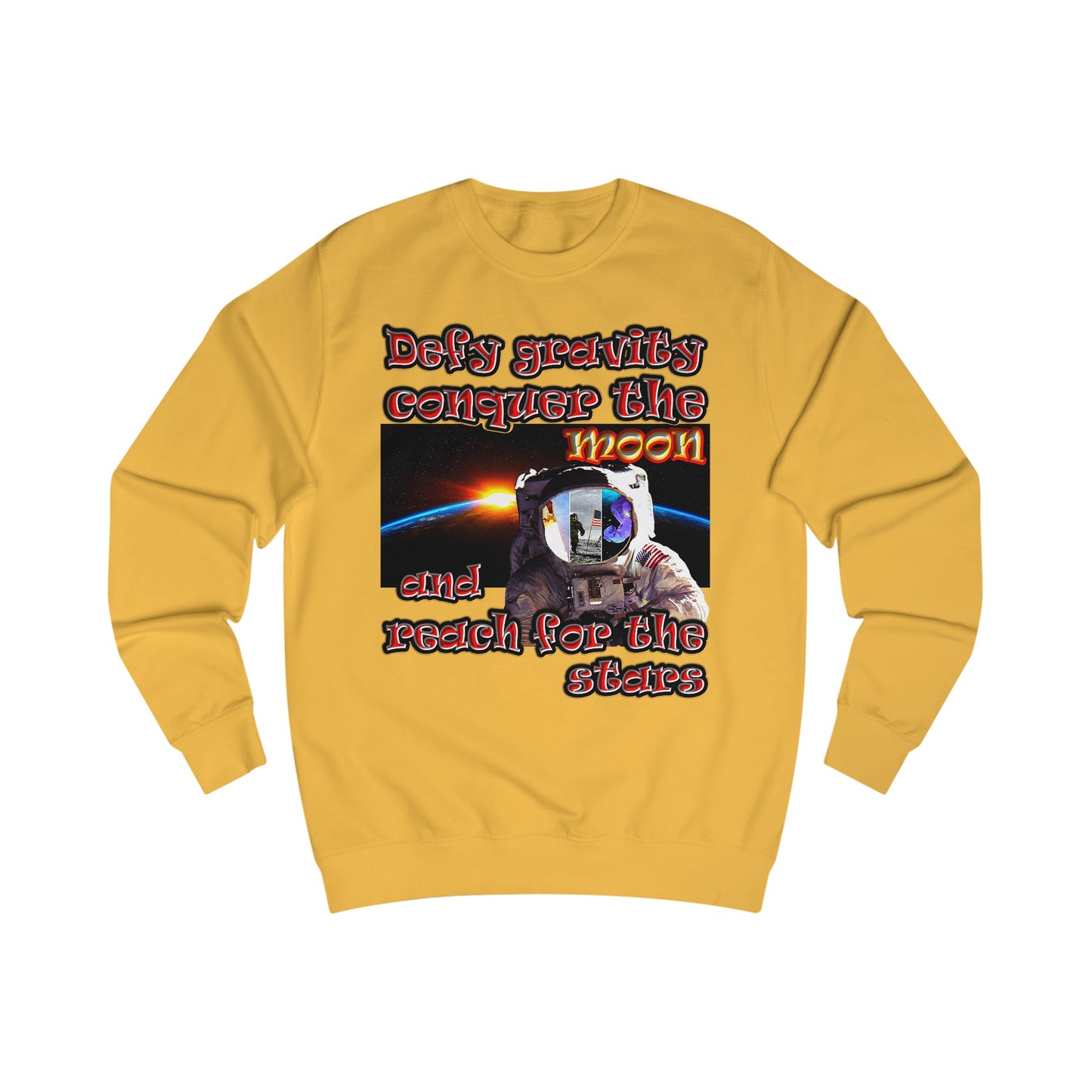 defy conquer reach - Men's Sweatshirt