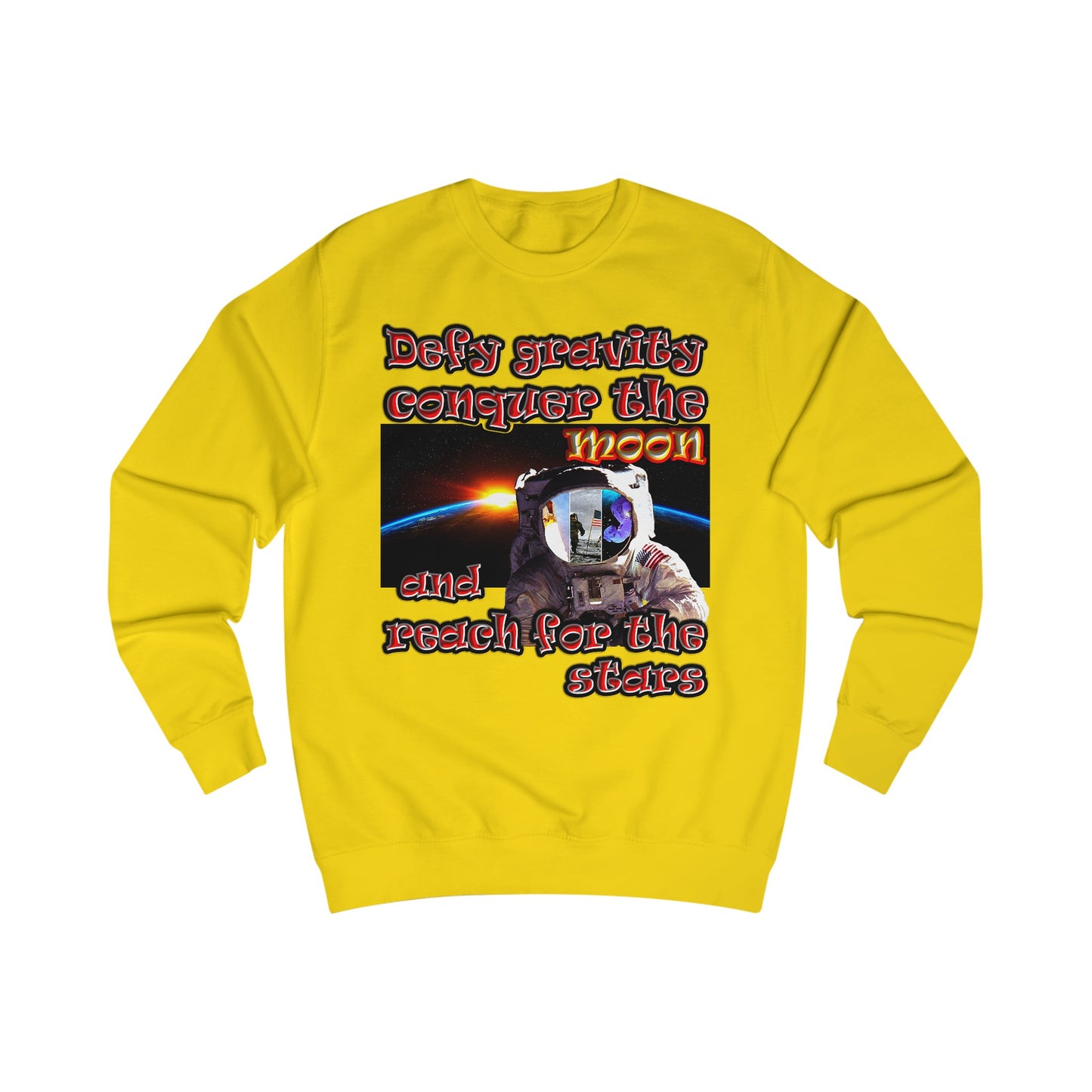 defy conquer reach - Men's Sweatshirt