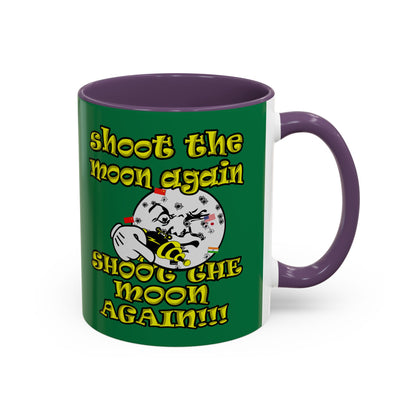 shoot the moon again - Accent Mug (dark green)