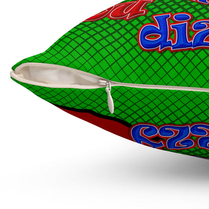 santa's shoes - Spun Polyester Square Pillow - (logo green)
