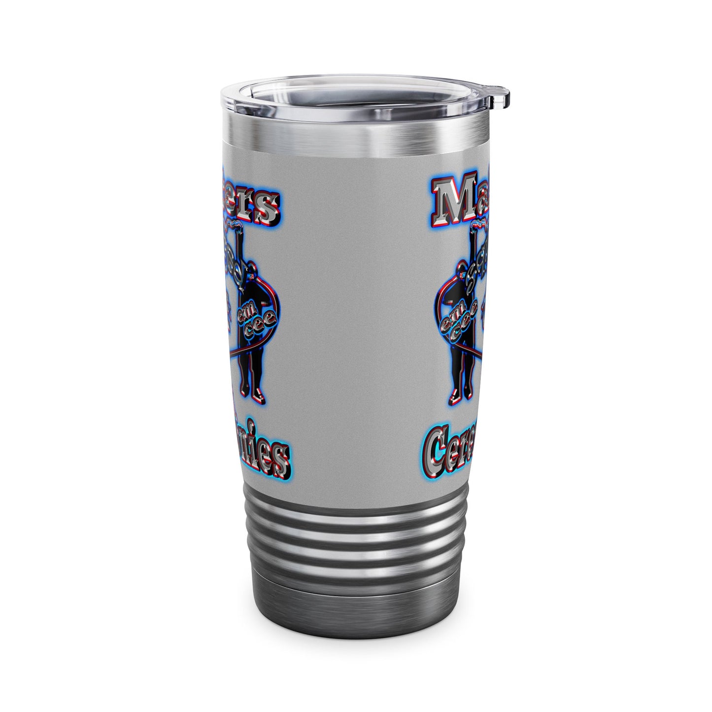 em cee squared - Ringneck Tumbler, 20oz (light grey)