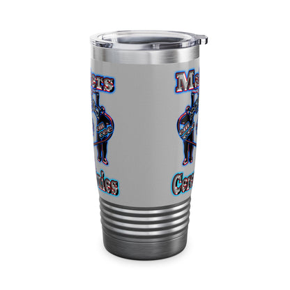 em cee squared - Ringneck Tumbler, 20oz (light grey)