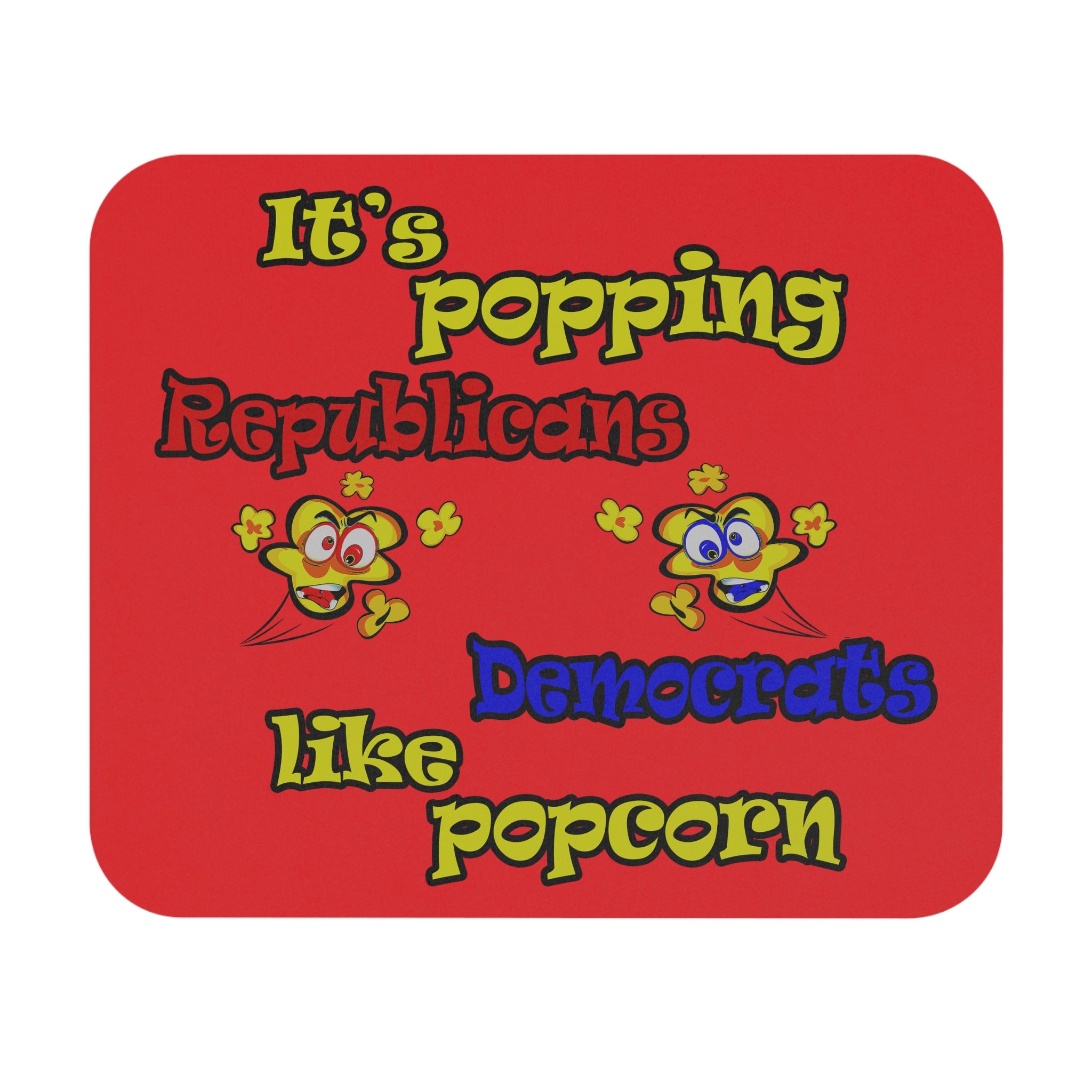 popping like popcorn - Mouse Pad (Rectangle) (red)