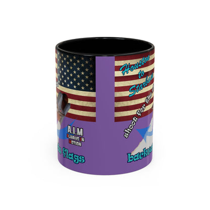 shoot for the stars - Accent Mug (light purple)