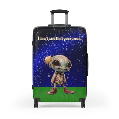 I don't care that your green - Suitcase ('snoops' background)