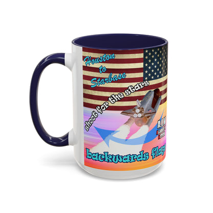 shoot for the stars - Accent Mug (color blur)