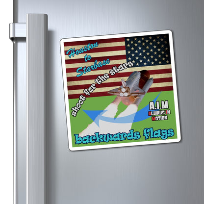 shoot for the stars - Magnets - (green)