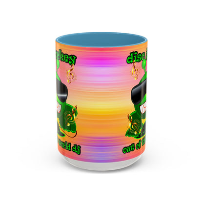 disc jockey - Accent Mug (color blur)