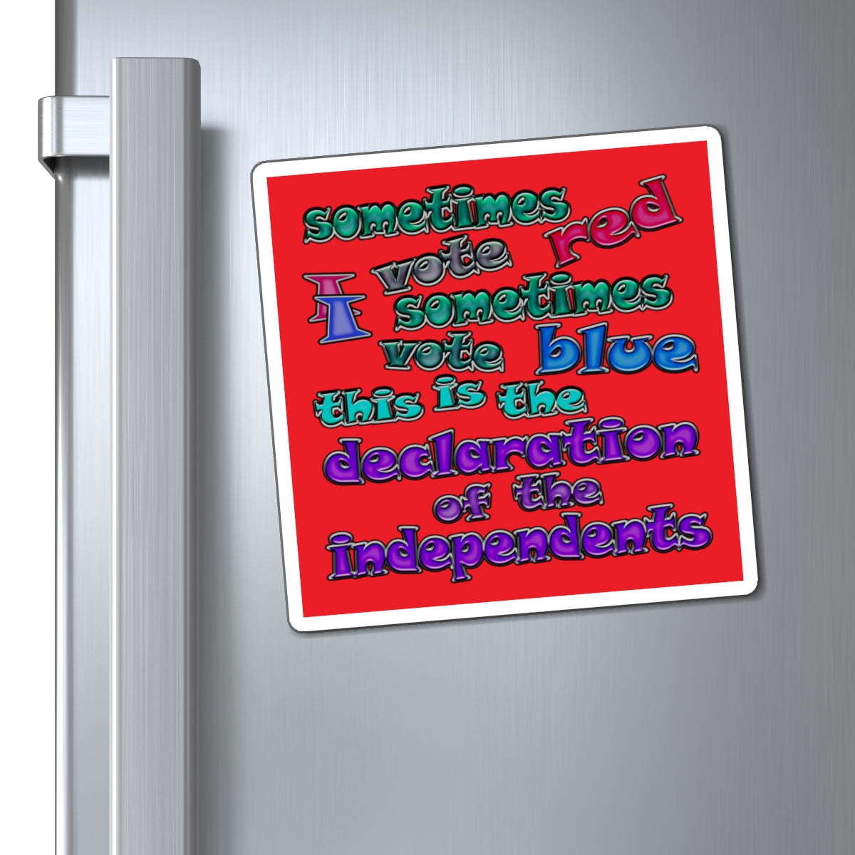 declaration of the independents - Magnets - (red)