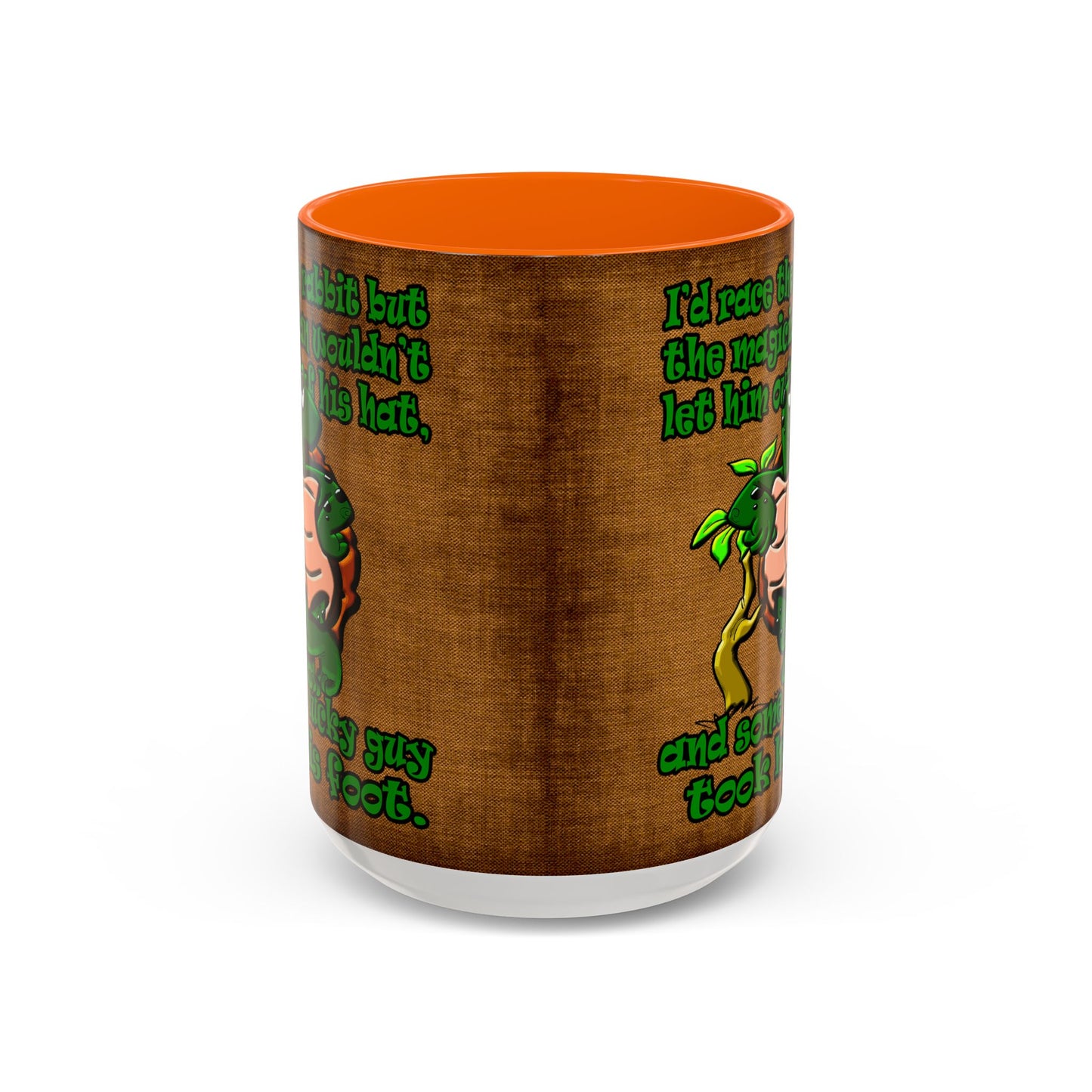 turtle race - Accent Mug (brown papyrus)