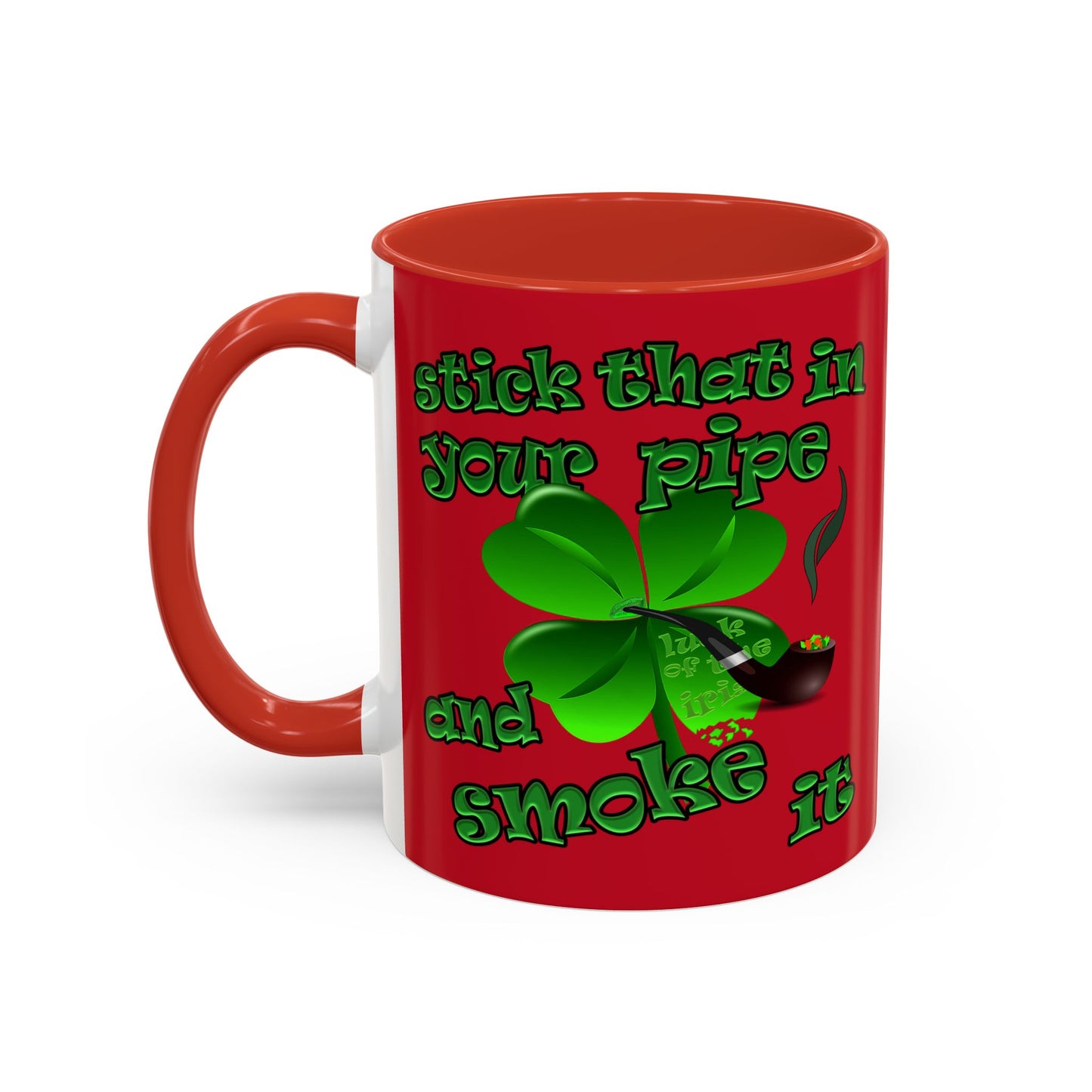 celtics logo - Accent Mug (dark red)