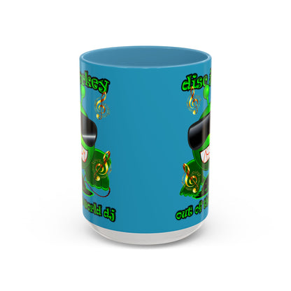 disc jockey - Accent Mug (turquoise)