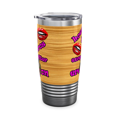 hoes b4 bros - Ringneck Tumbler, 20oz (butterscotch wood finish)