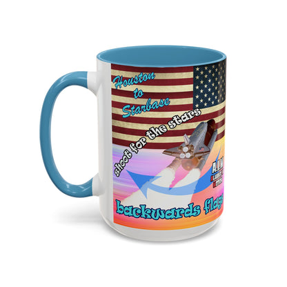 shoot for the stars - Accent Mug (color blur)