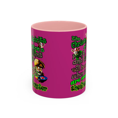 christmas spirits of boston - Accent Mug (pink)