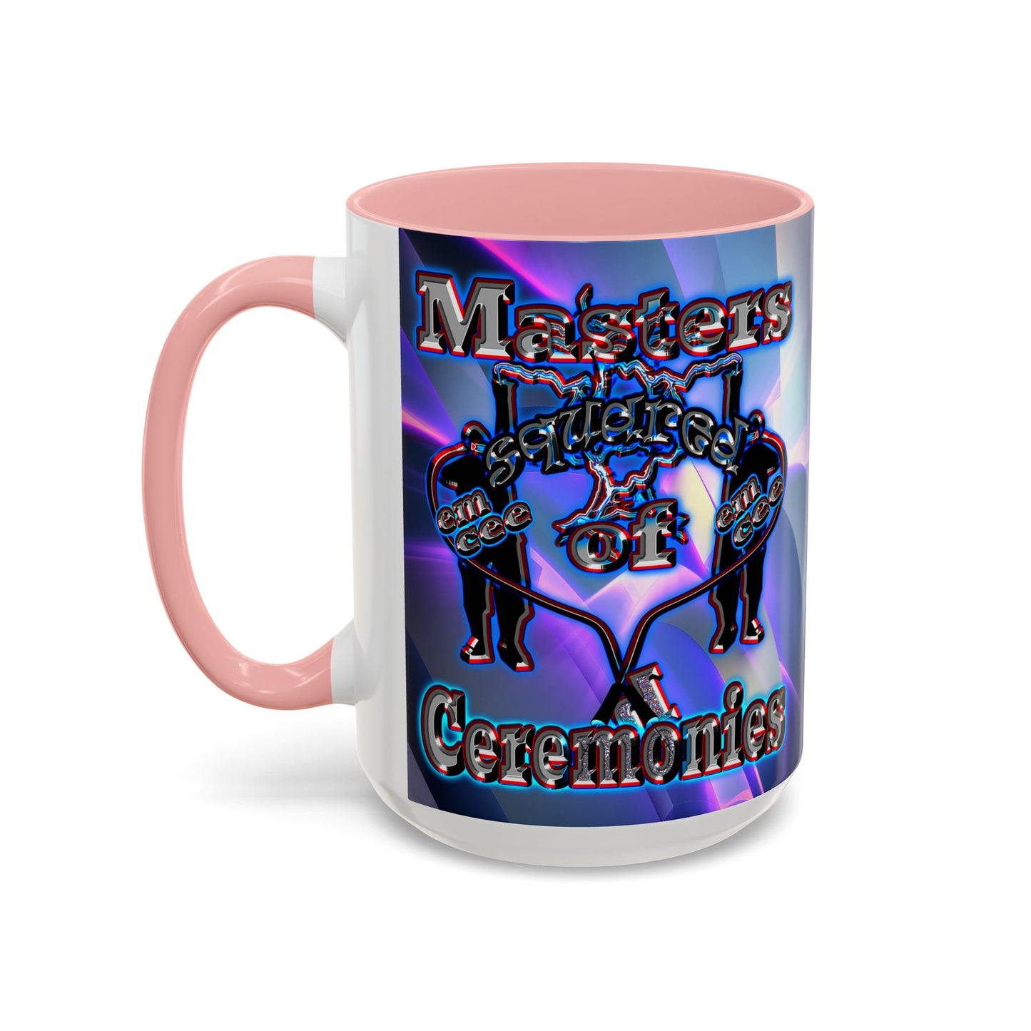 em cee squared - Accent Mug (grey-pink wave)