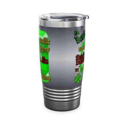 celtics logo - Ringneck Tumbler, 20oz (brushed nickel)