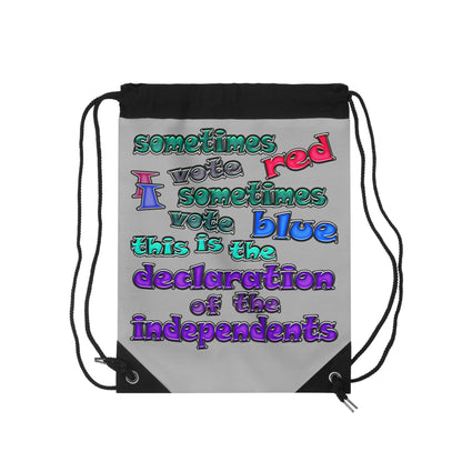 declaration of the independents - Drawstring Bag (light grey)