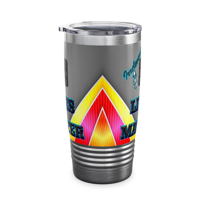 irrelevant - Ringneck Tumbler, 20oz (rainbow split)