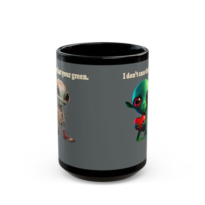I don't care that your grey - Black Mug (dark grey)