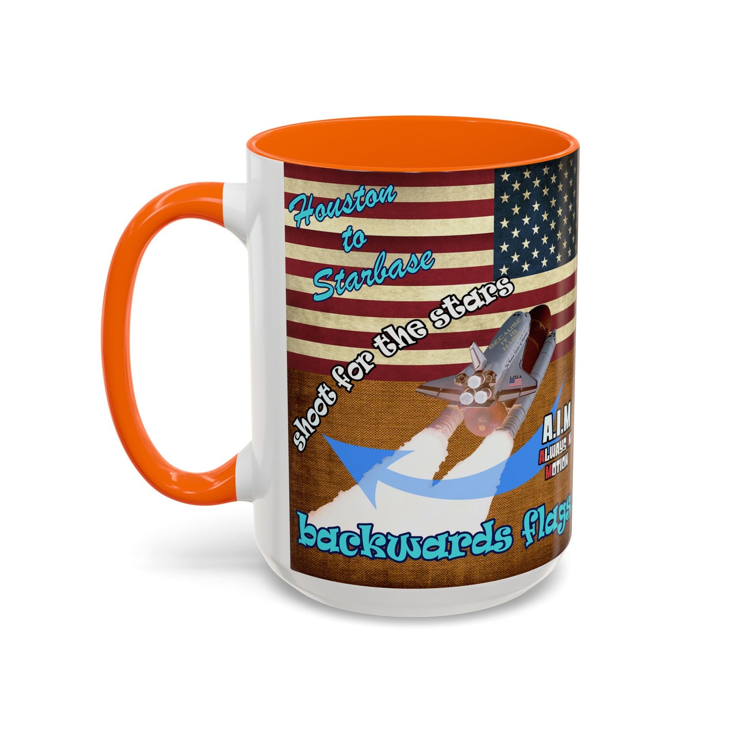 shoot for the stars - Accent Mug (brown papyrus)