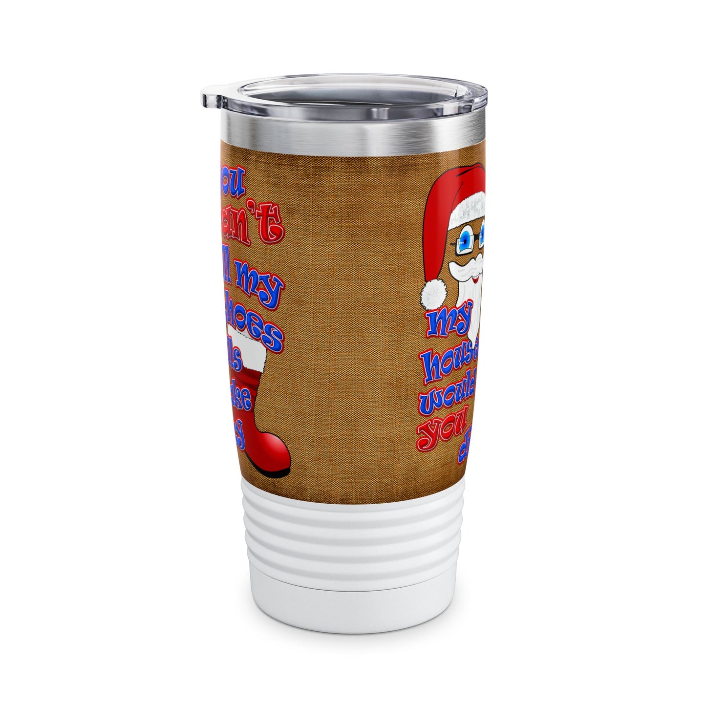 santa's shoes - Ringneck Tumbler, 20oz (brown papyrus)
