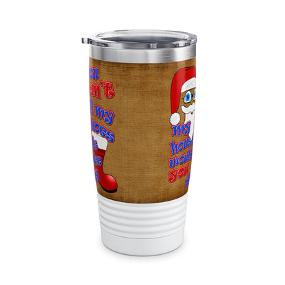 santa's shoes - Ringneck Tumbler, 20oz (brown papyrus)