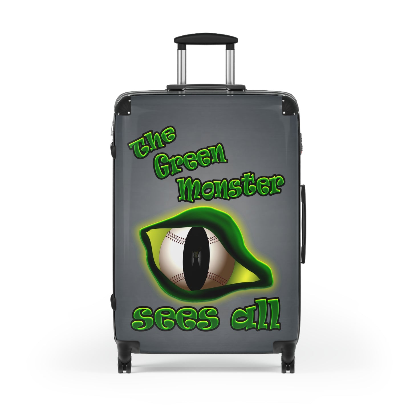 green monster - Suitcase (grey-light grey)
