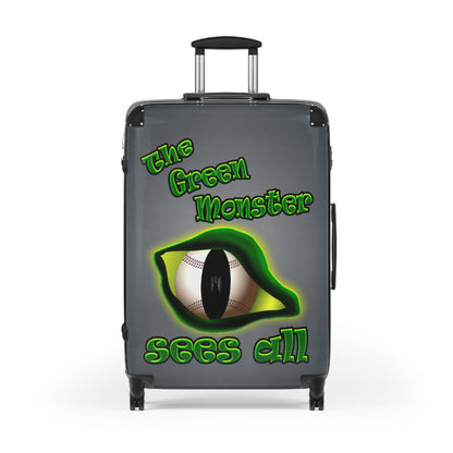 green monster - Suitcase (grey-light grey)