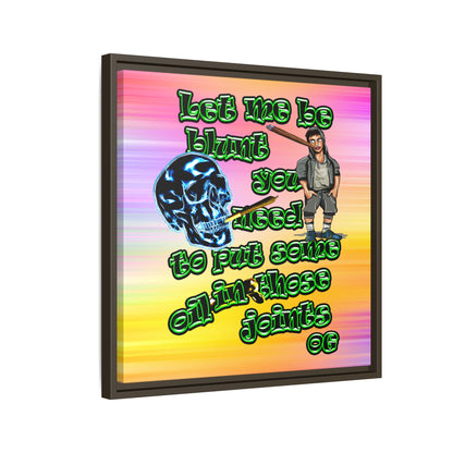 og - framed canvas art (color blur)