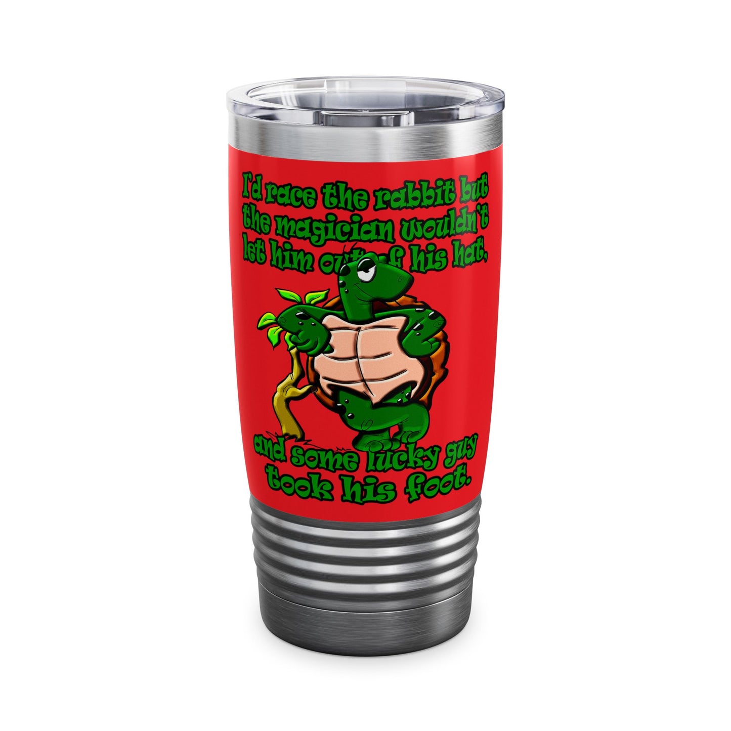 turtle race - Ringneck Tumbler, 20oz (red)