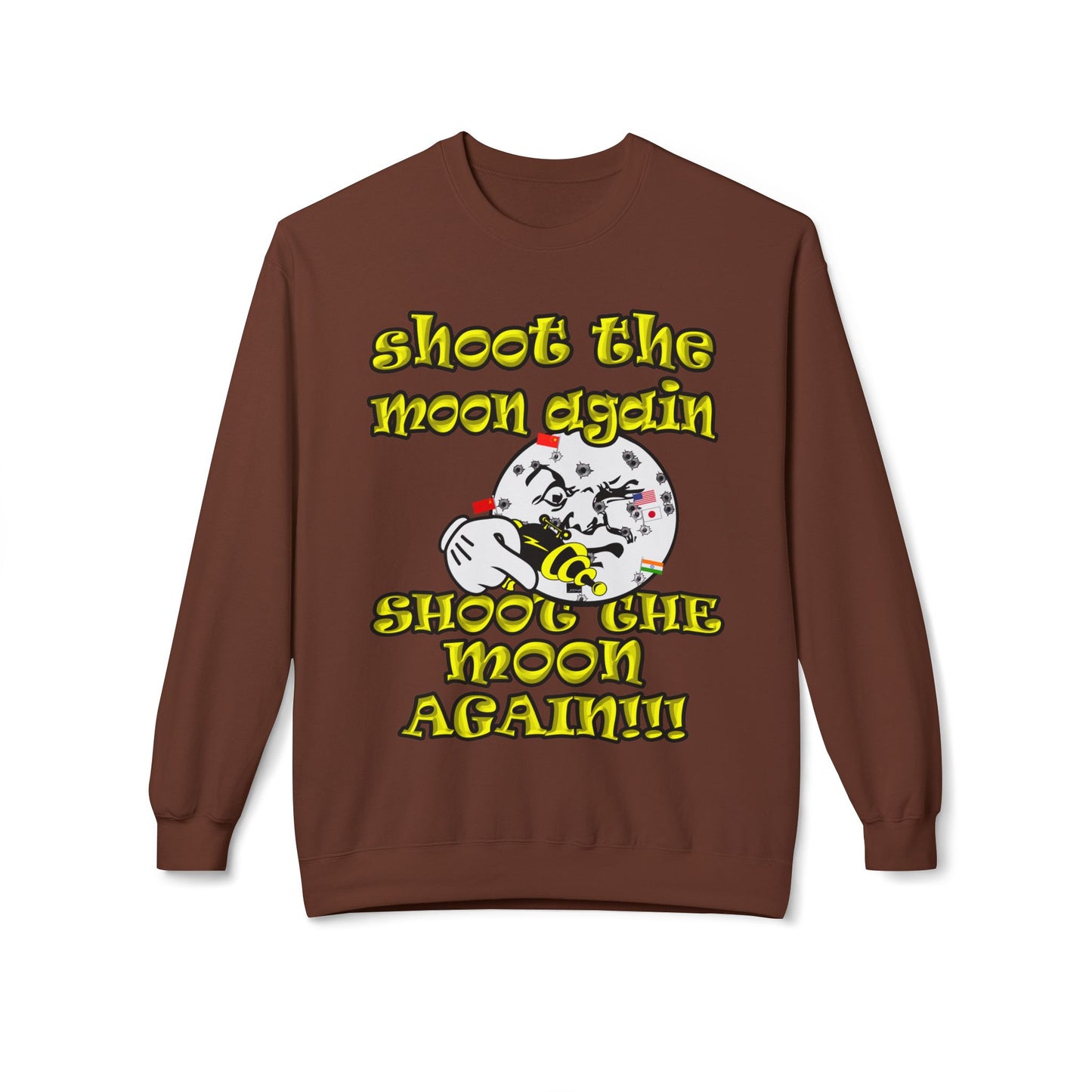 shoot the moon again - Unisex Midweight Softstyle Fleece Crewneck Sweatshirt