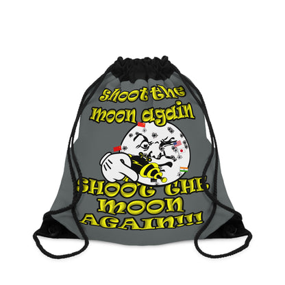 shoot the moon again - Drawstring Bag (dark grey)